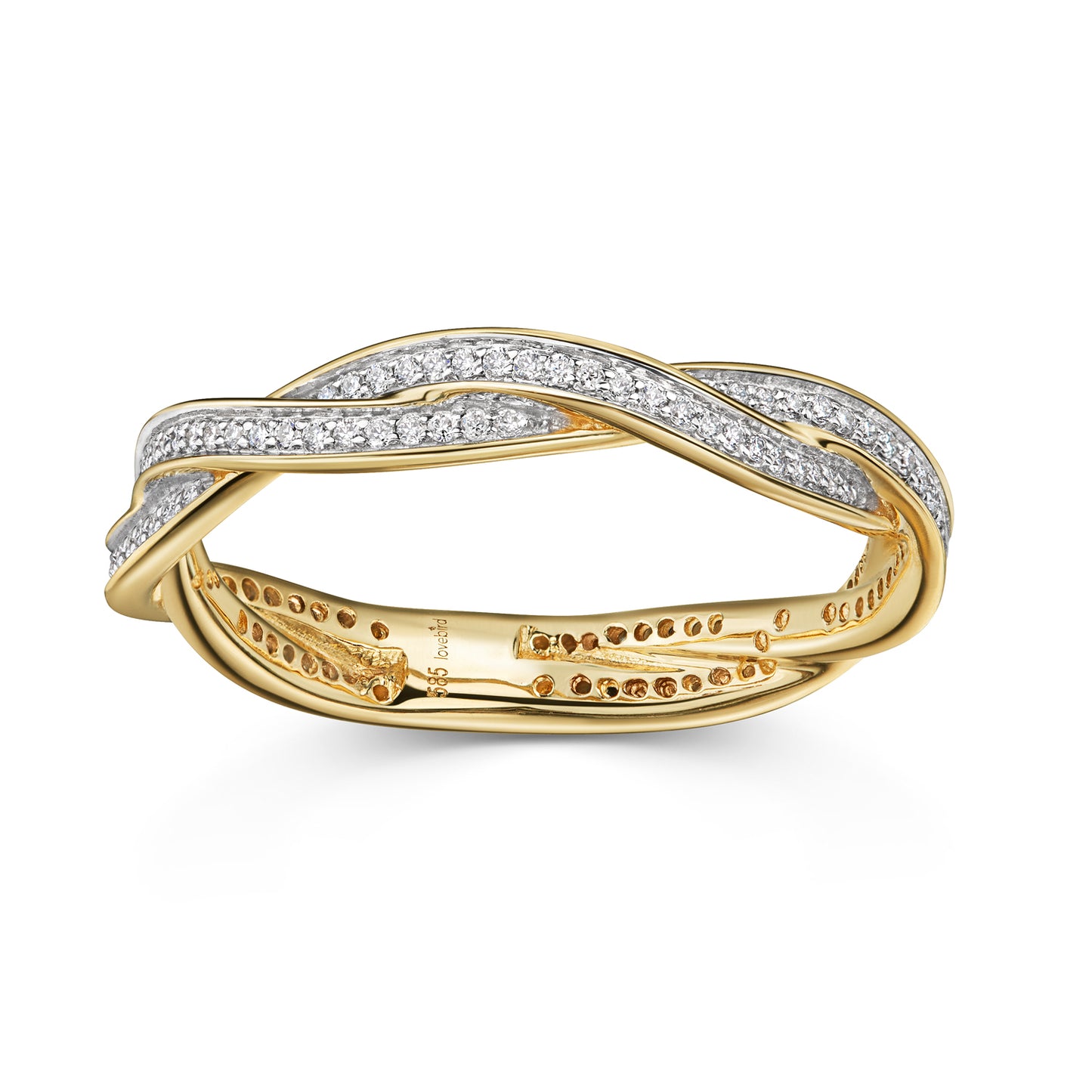 Damenring mit Brillant 0.24 ct. 585er Gold